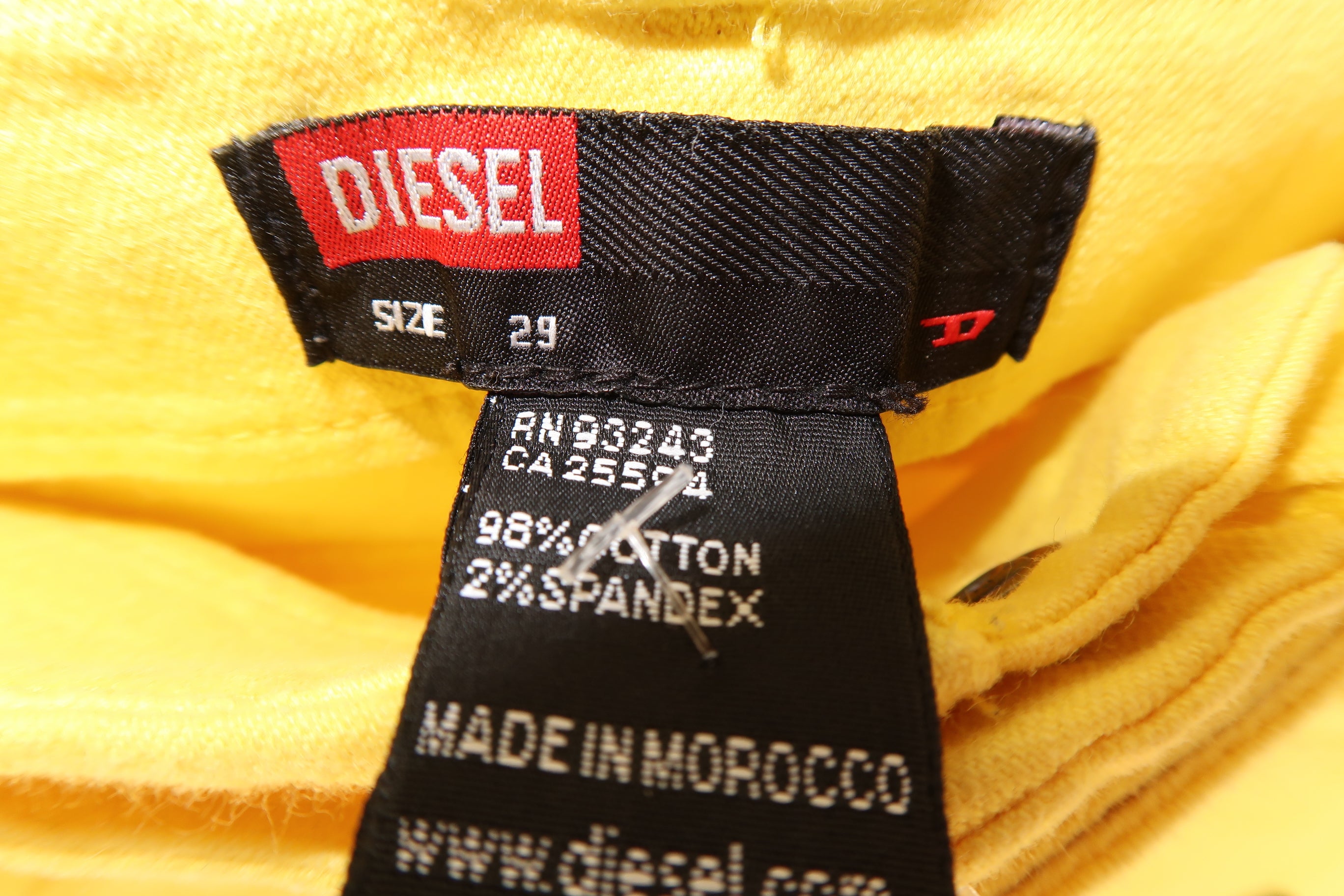Diesel Mini Skirt in Yellow