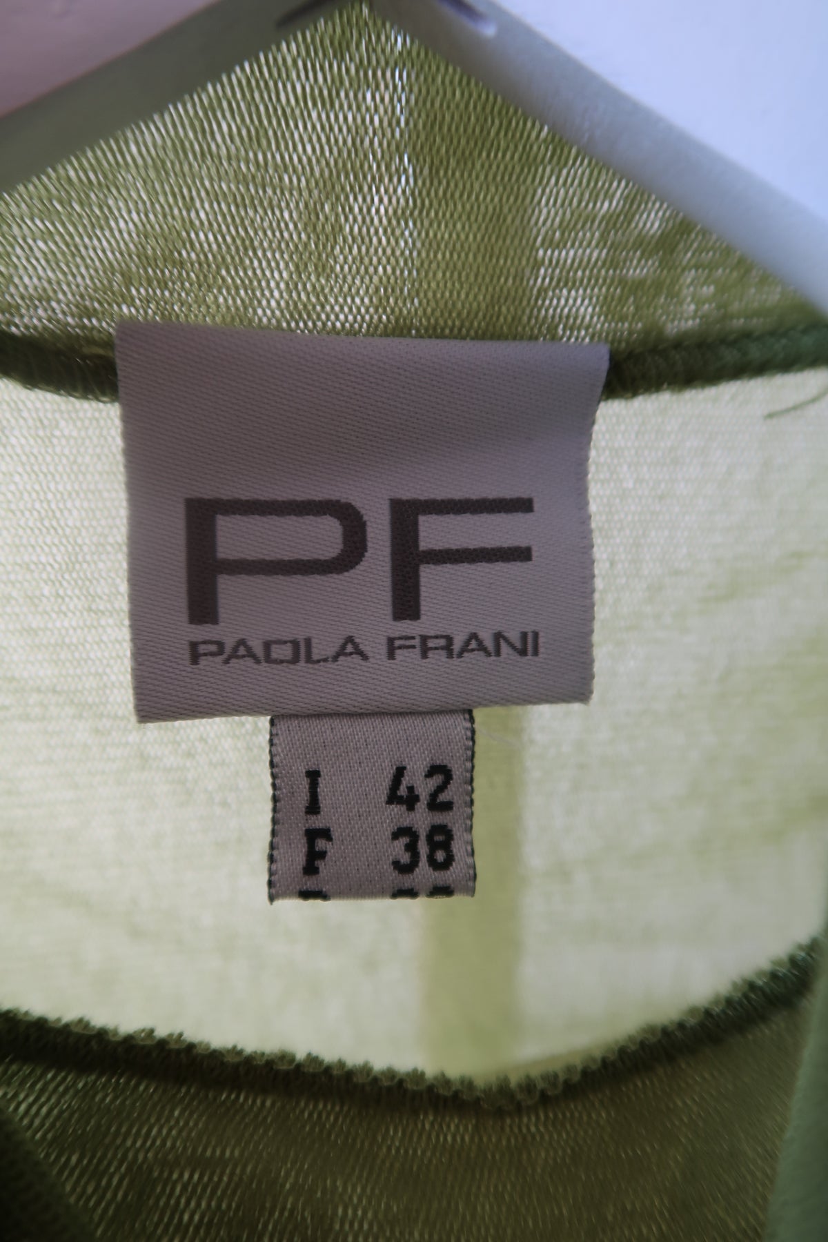 Paola Frani Sheer Green Tank