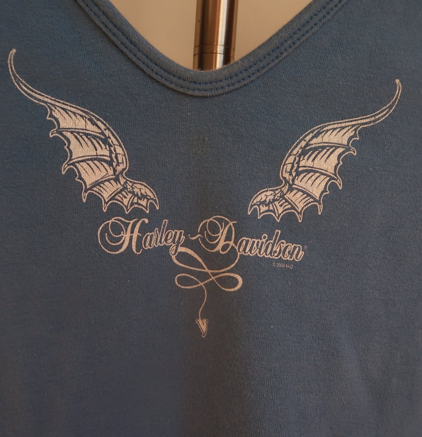 Harley Davidson Blue Crop Top