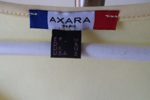 Axara Paris Y2K Basic Wrap Top in Yellow