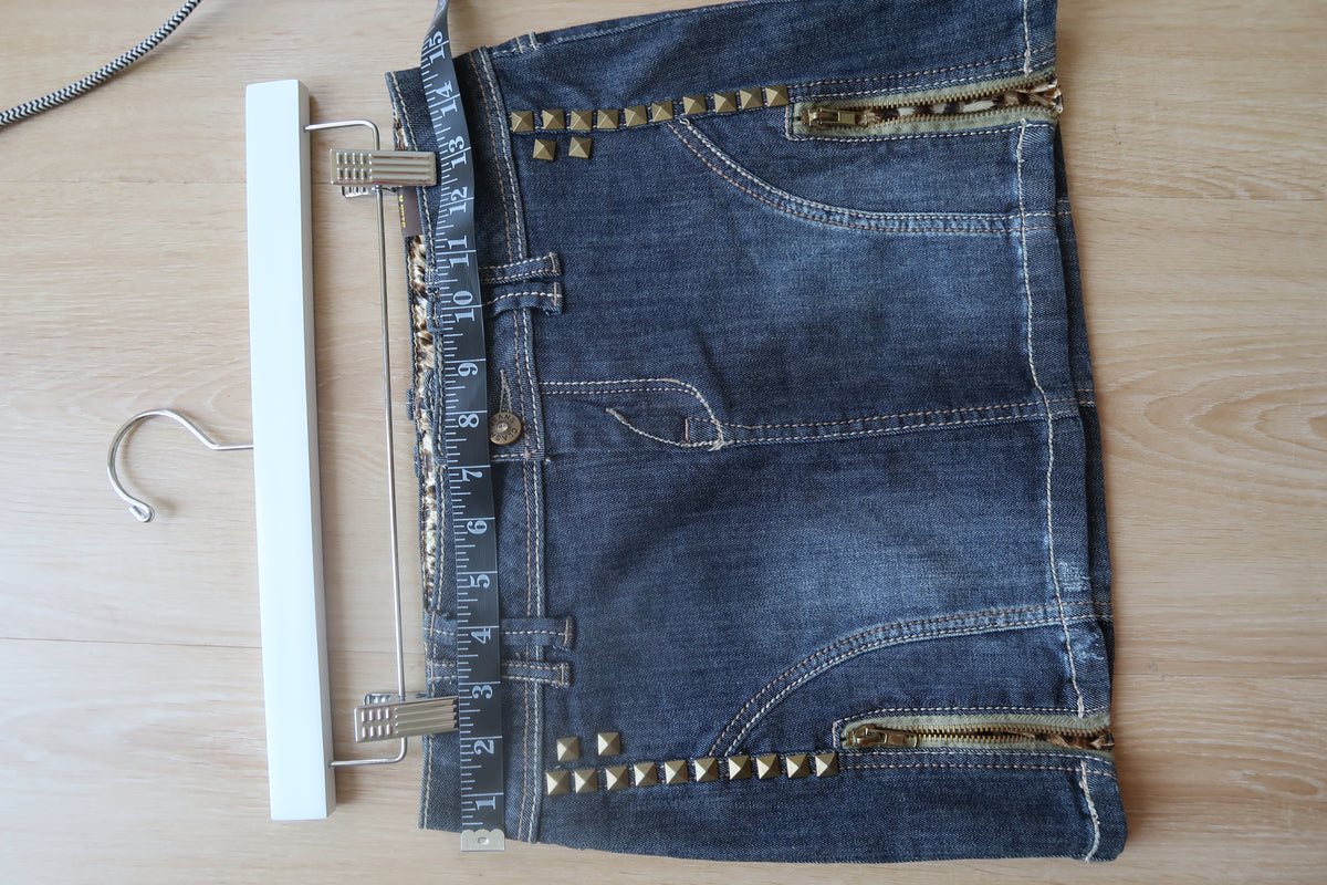 Clash Jeans Deadstock Studded Skirt