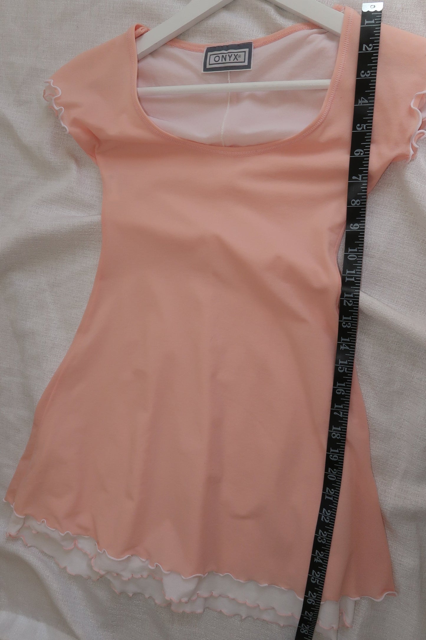 Onyx Pink Layered Mini Dress