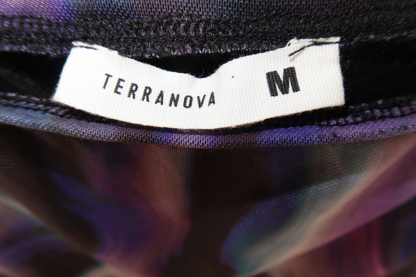 Terranova Purple Mesh Print Skirt