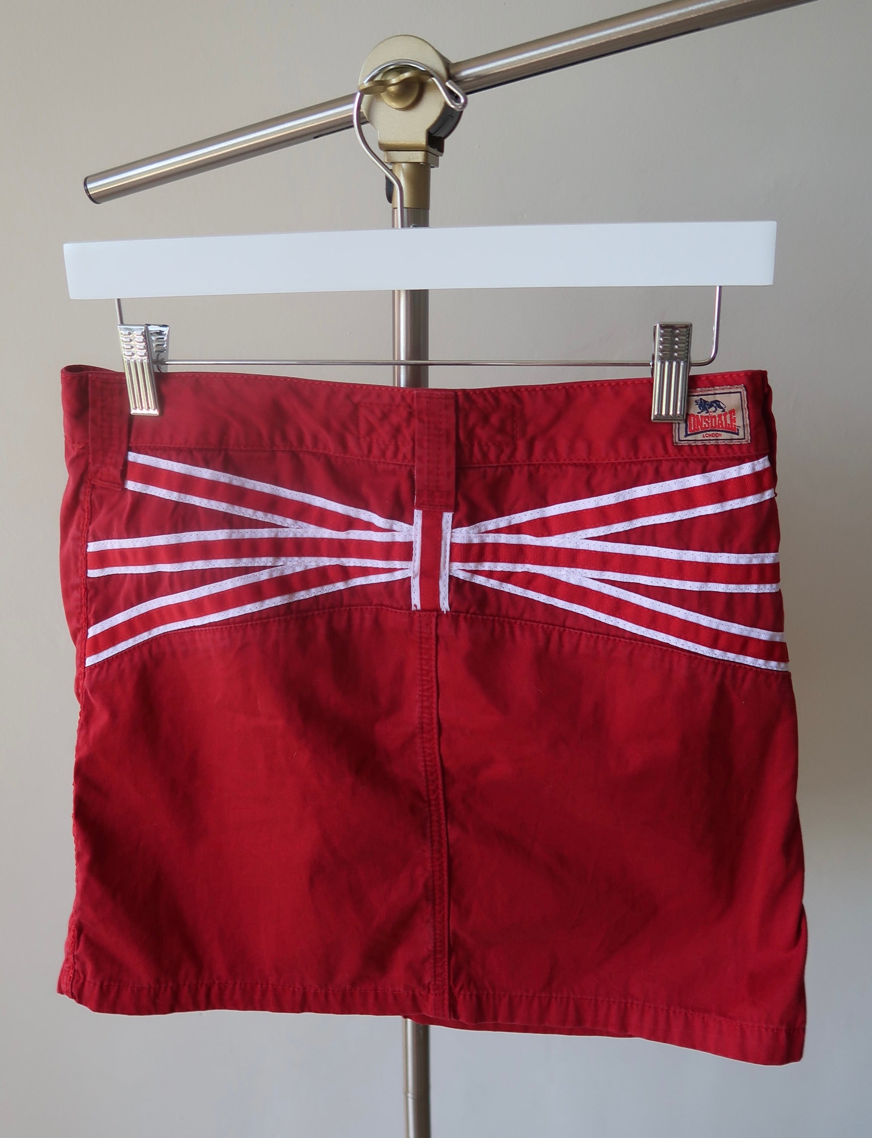 Lonsdale Red UK Flag Mini Skirt