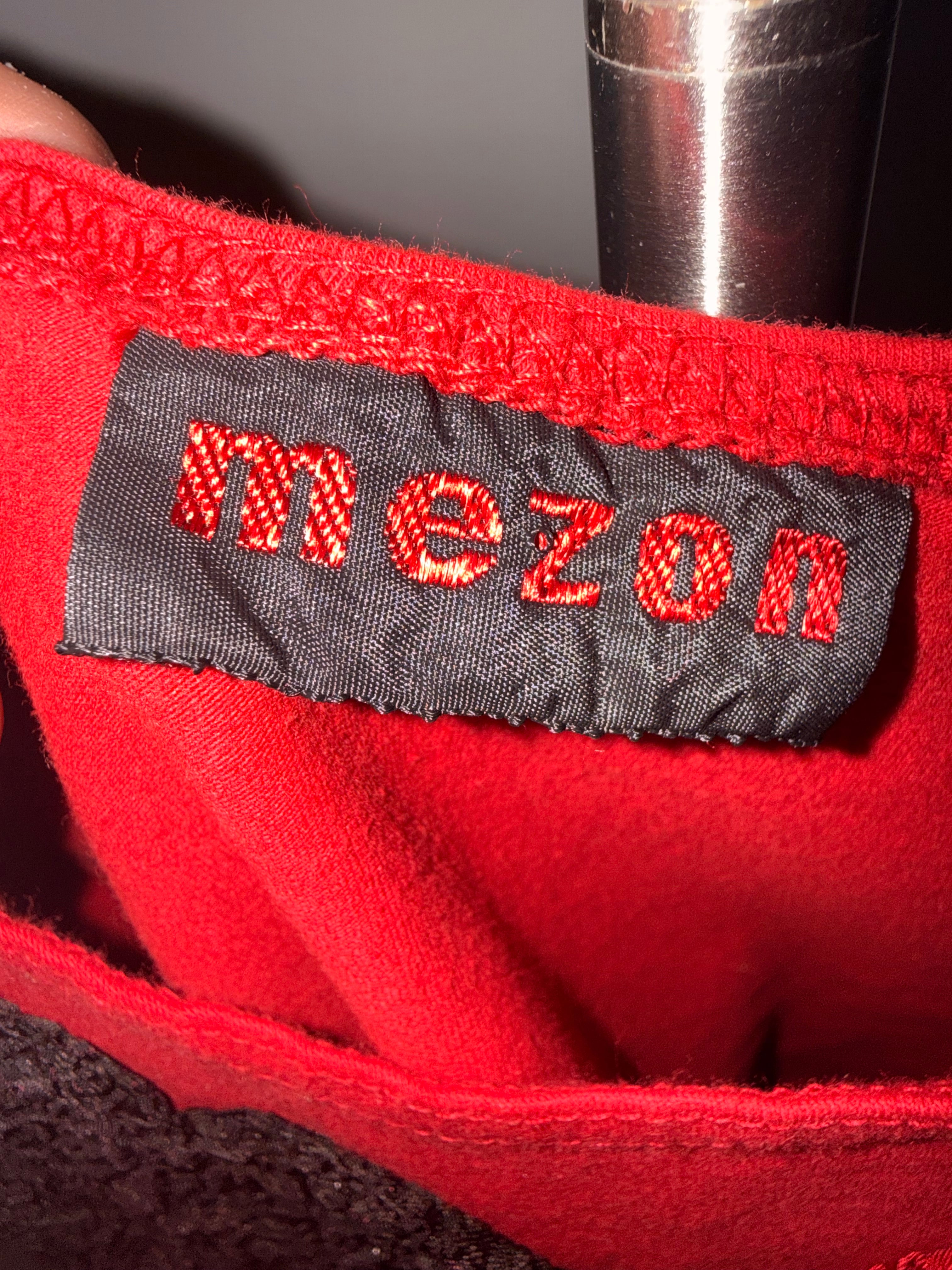 Mezon Red Floral Appliqué Tank