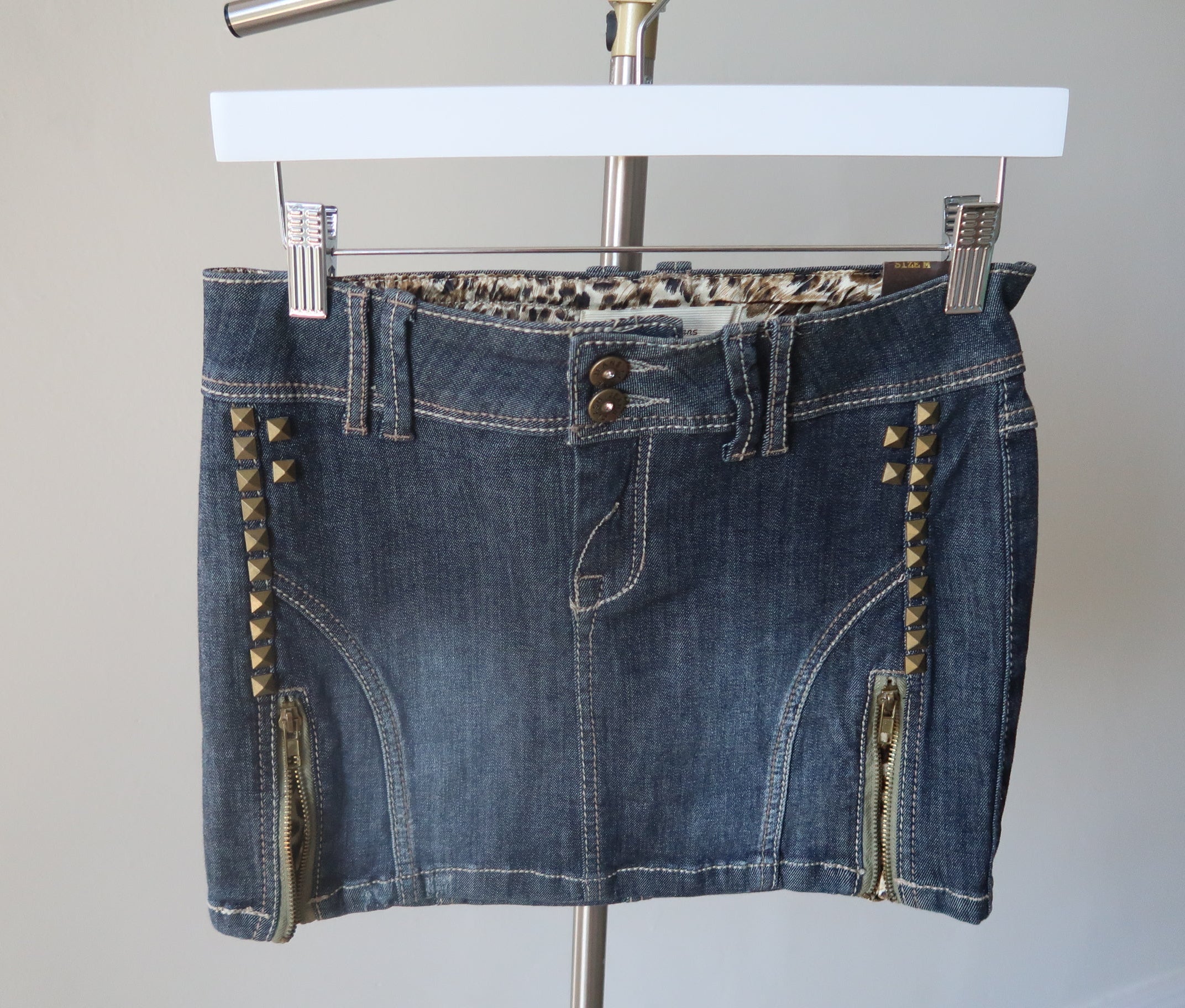 Clash Jeans Deadstock Studded Skirt