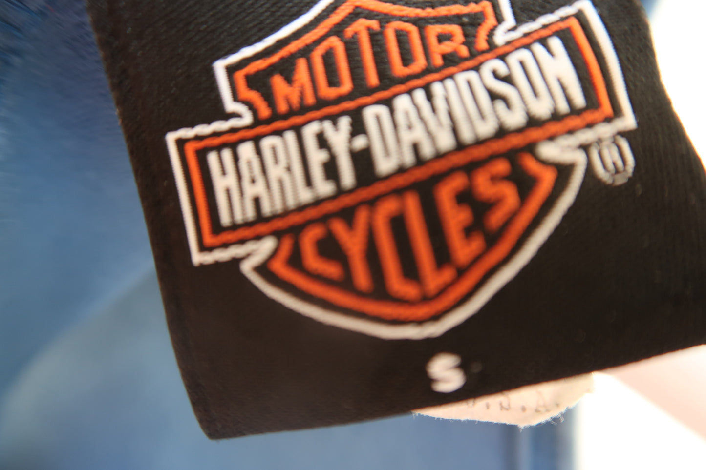 Harley Davidson Blue Crop Top