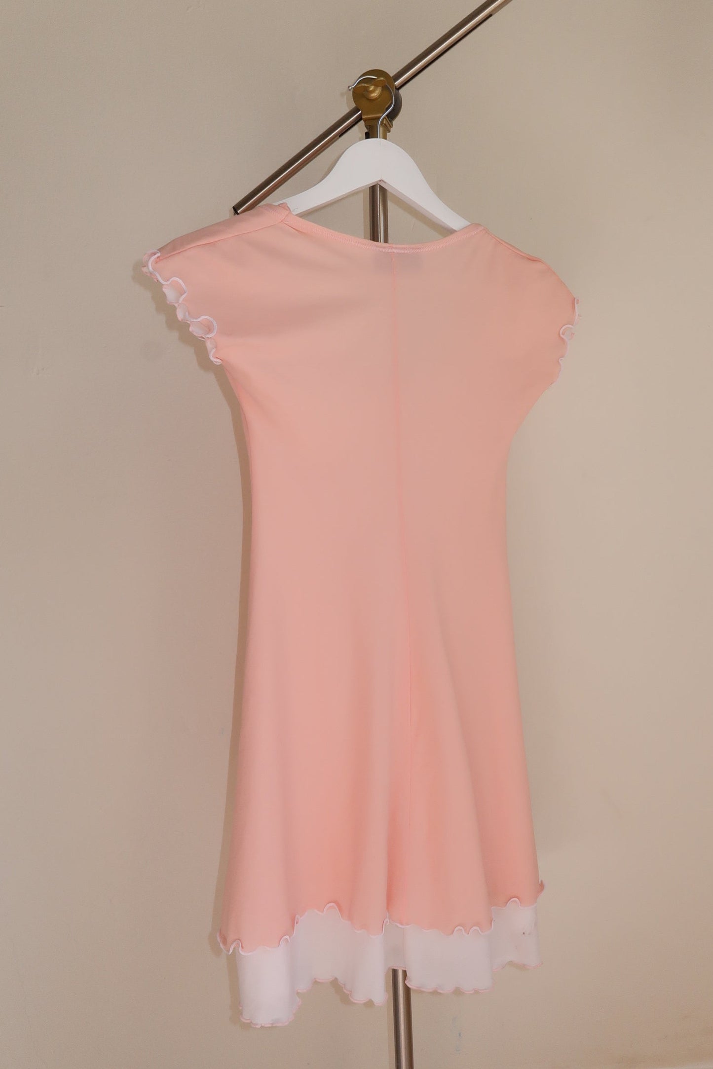 Onyx Pink Layered Mini Dress