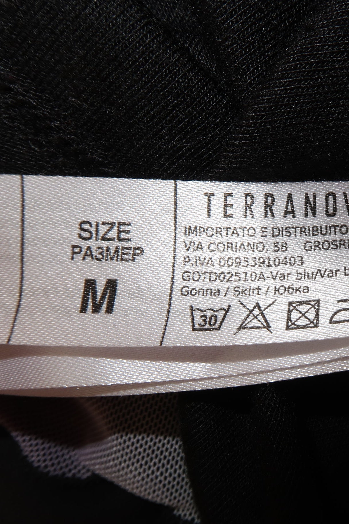Terranova Purple Mesh Print Skirt