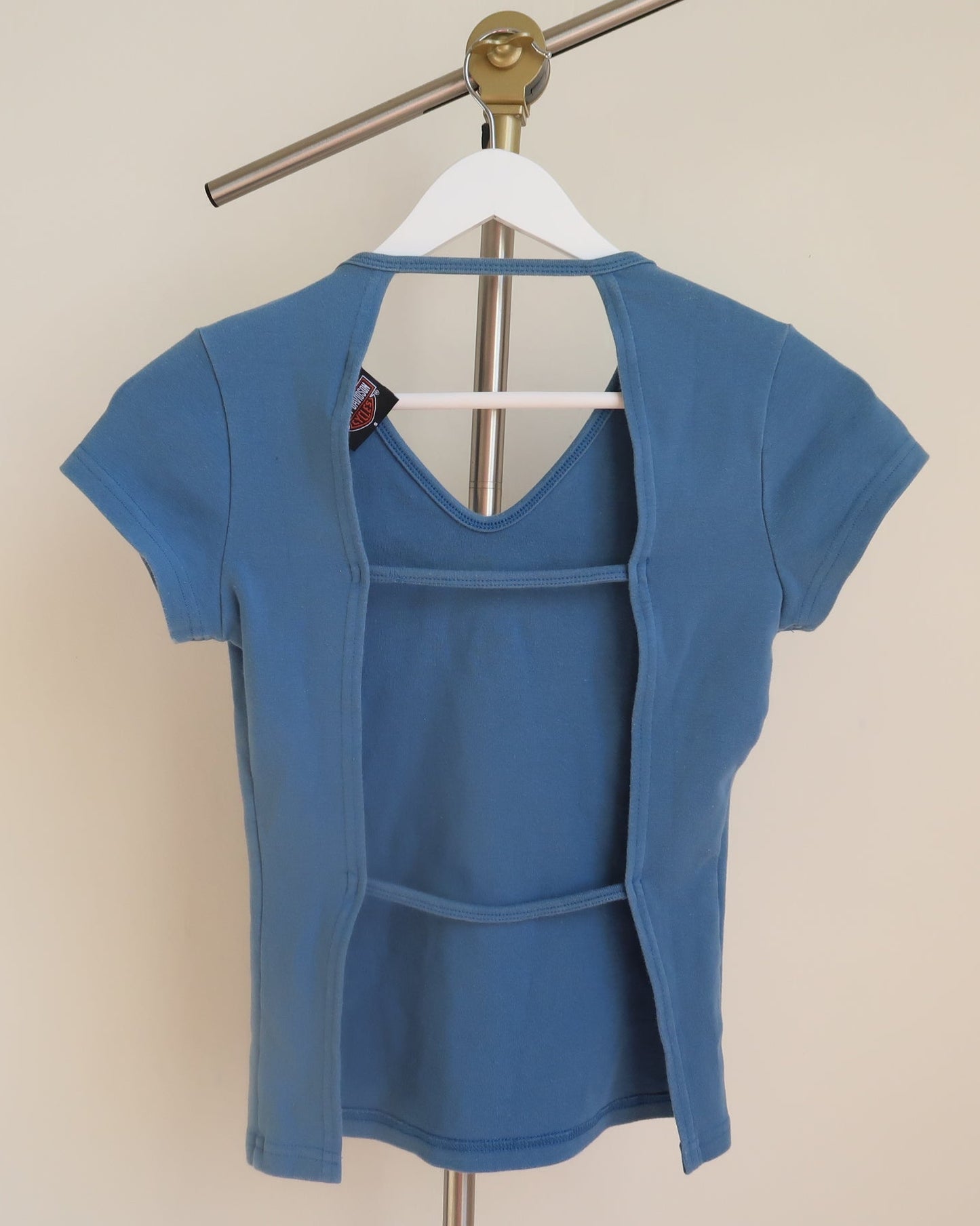 Harley Davidson Blue Crop Top