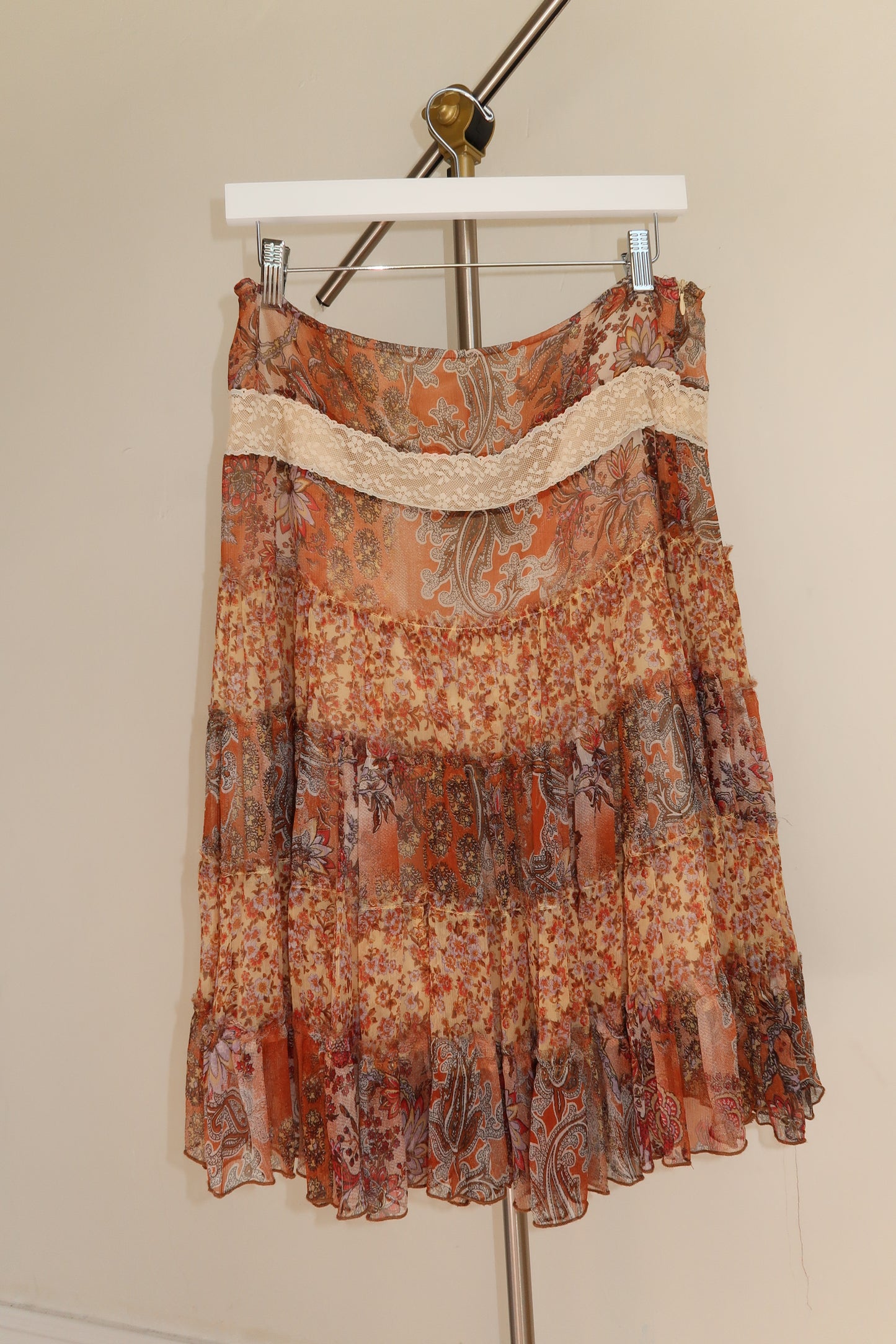 Tunnel Tiered Boho Skirt