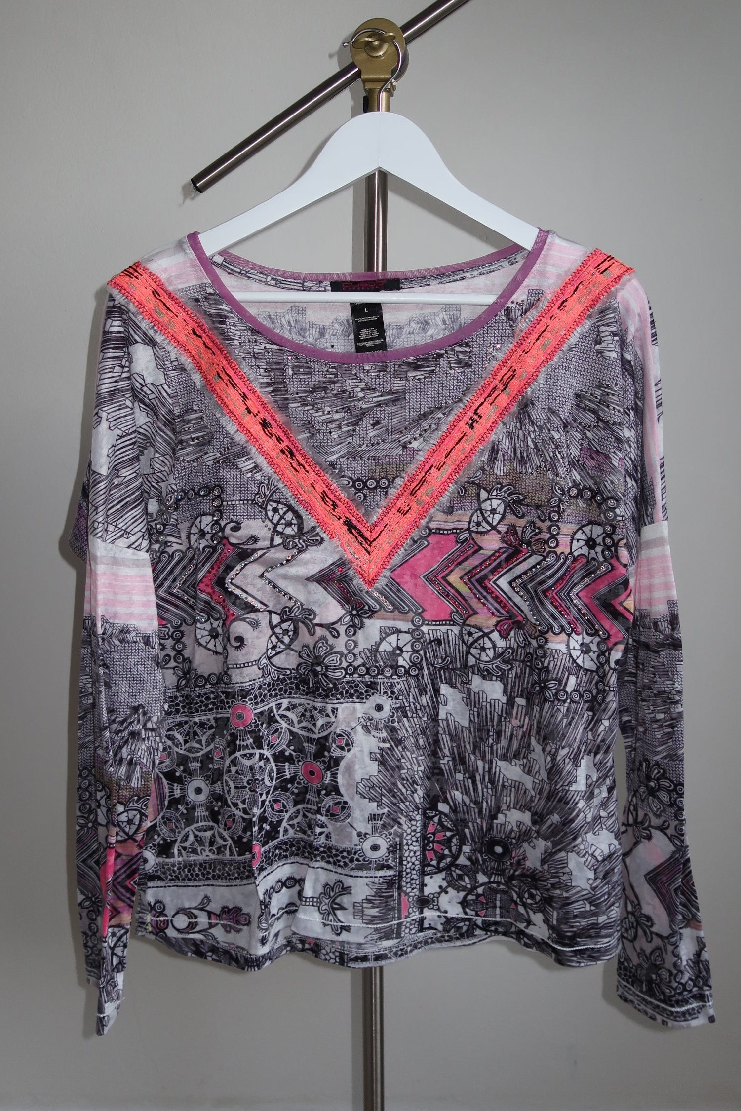 Custo Barcelona Y2K Rare Vintage Long Sleeve Top
