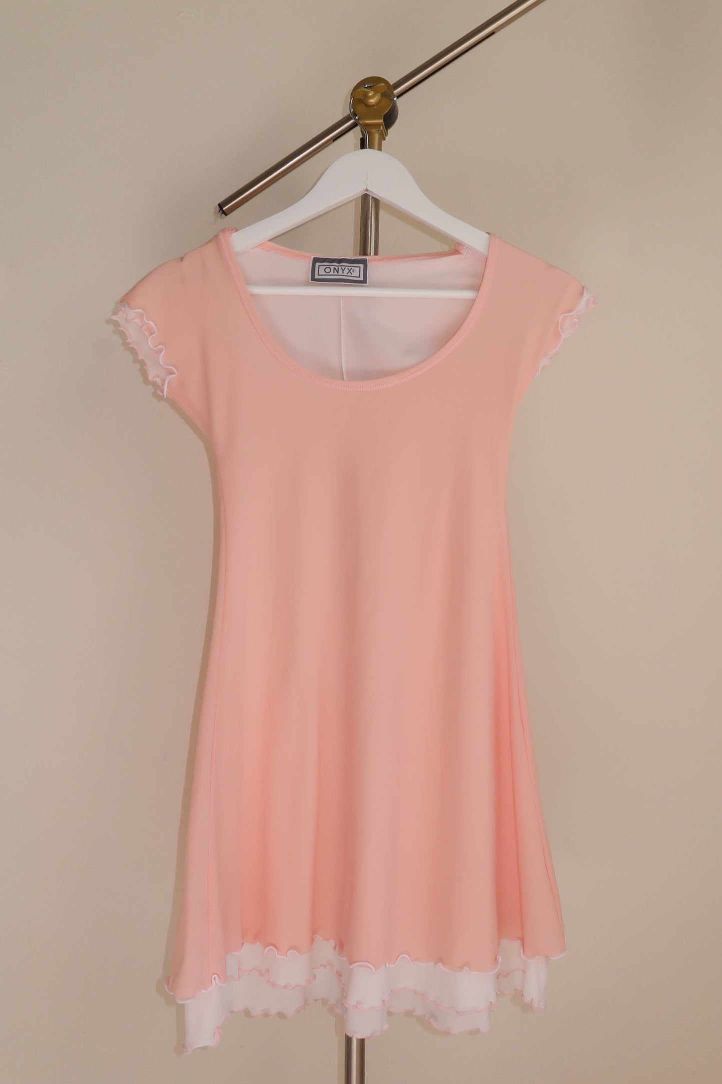 Onyx Pink Layered Mini Dress