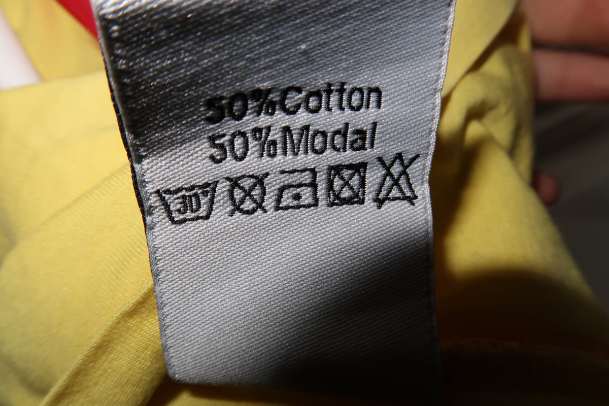 G.Key Graphic Yellow V Neck Shirt
