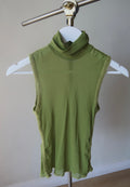 Paola Frani Sheer Green Tank