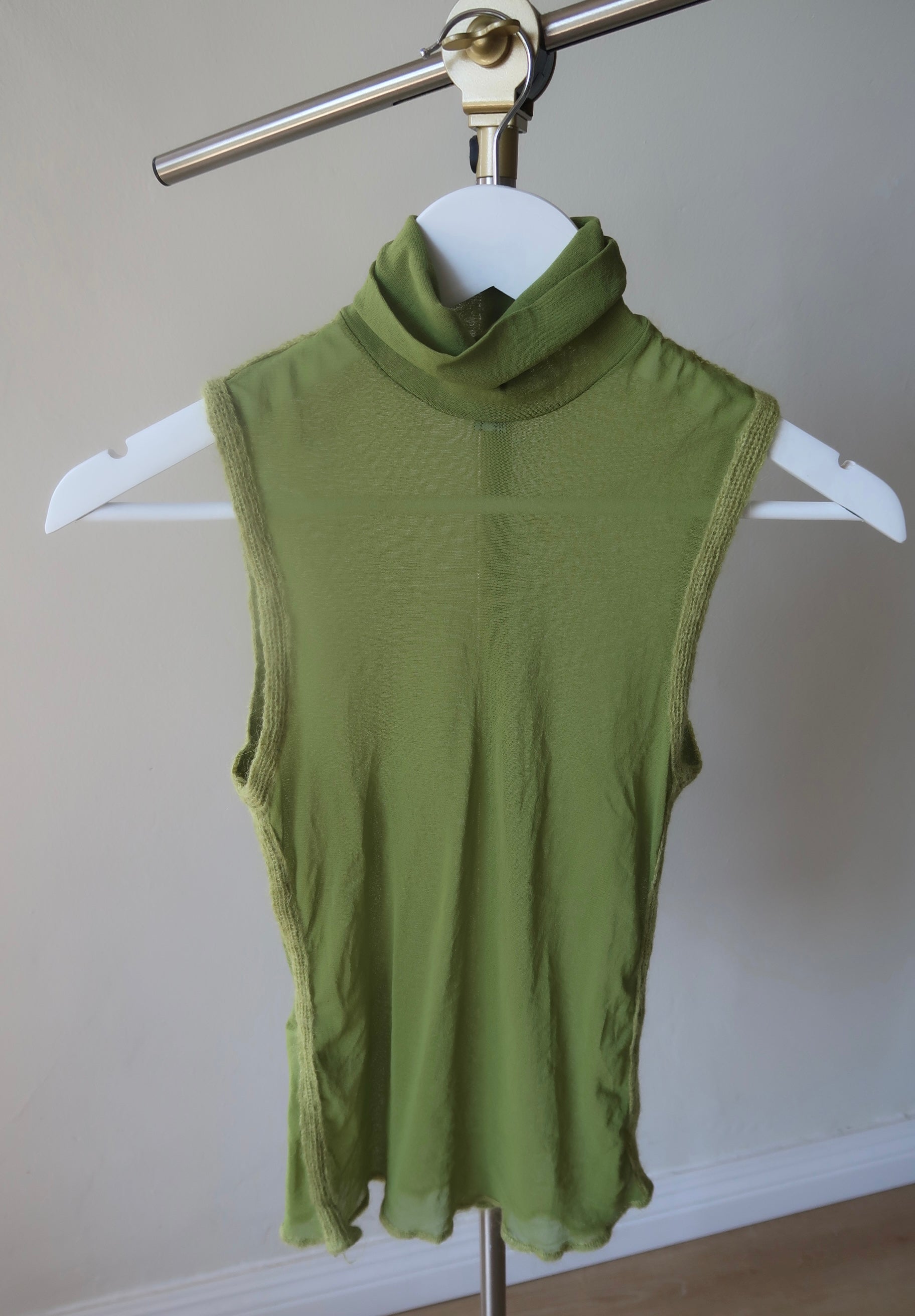 Paola Frani Sheer Green Tank