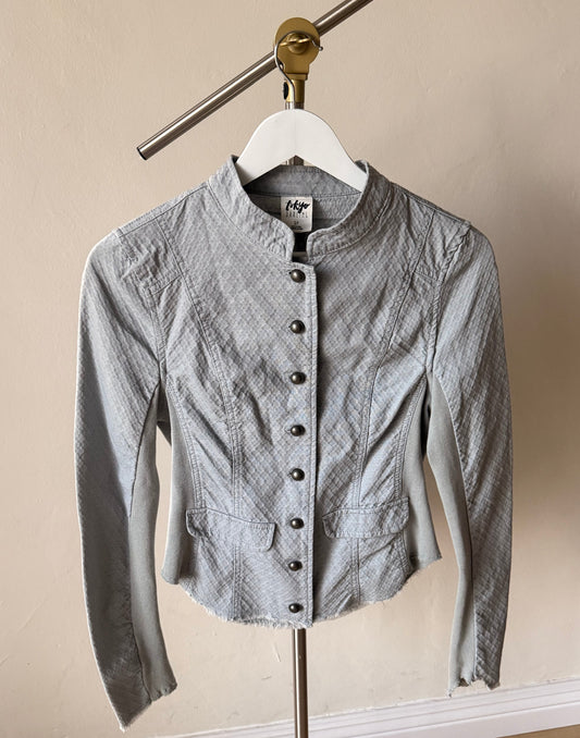 Gray Button Up Jacket