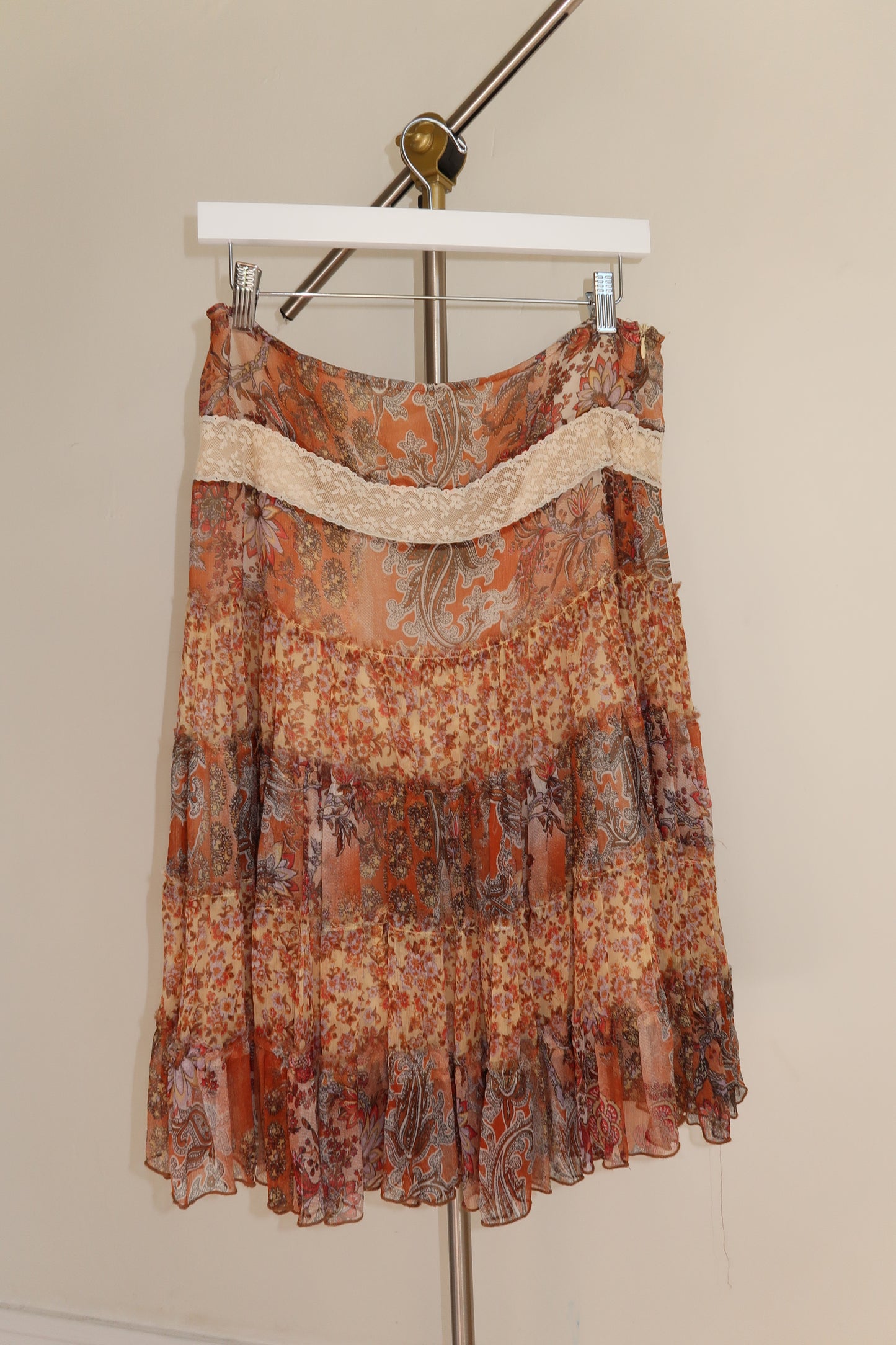Tunnel Tiered Boho Skirt