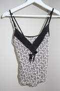 Deadstock Ancona Lingerie Print Top