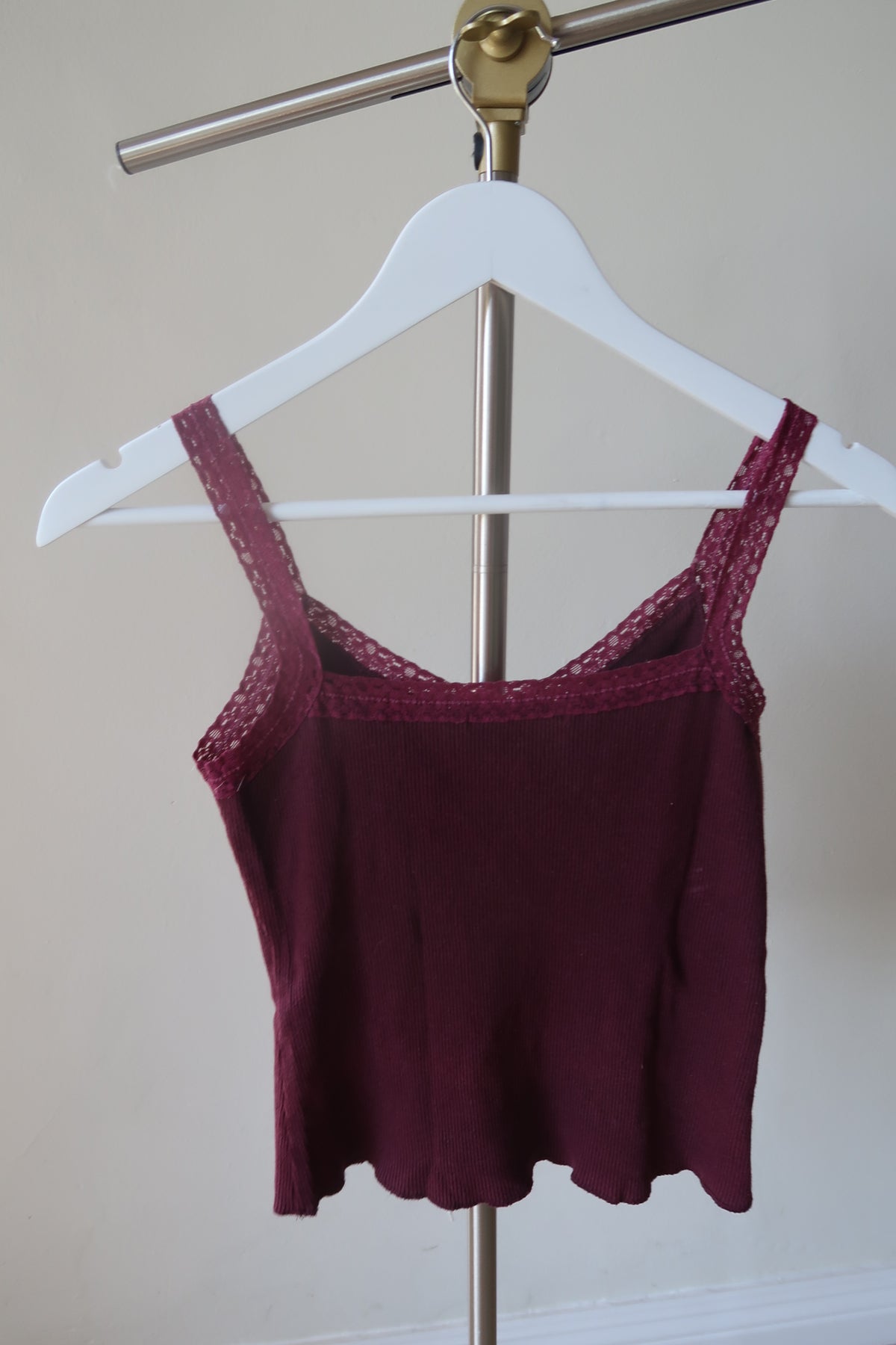 Secrets Graphic Lace Trim Tank
