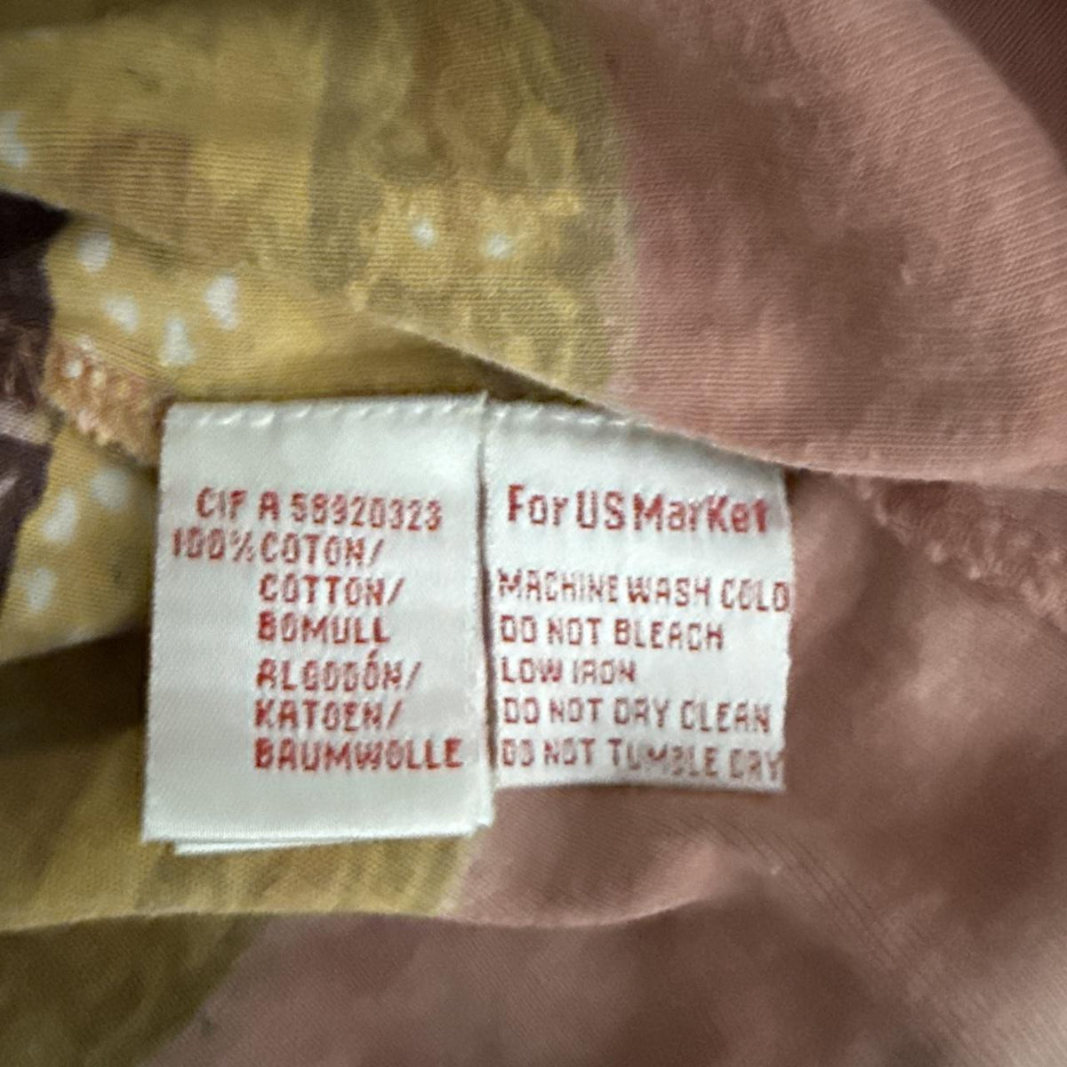 René Derhy Pink Patchwork Top
